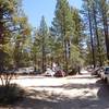 The southern parking area gets crowded on weekends, Holcomb Valley Pinnacles