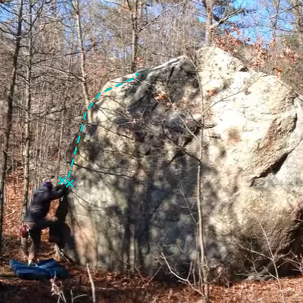 Lance, V0, marked in light blue. Stand start on the southwest side.