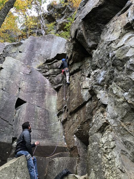 Fun, interesting movement up solid rock.