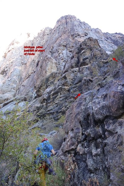 Beta photo for the approach to Russian Arete.