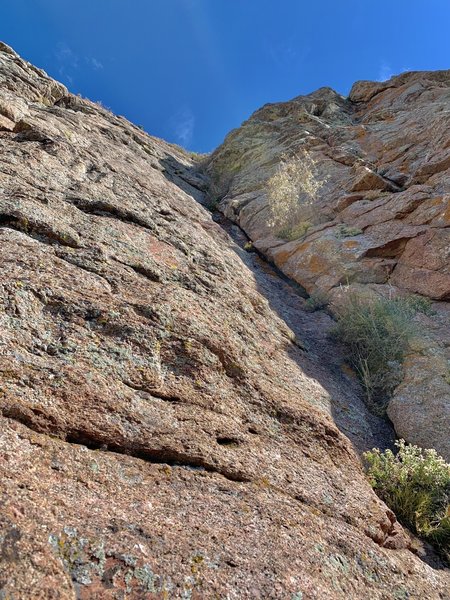 Looking up at P5 (line "X" in Bill's photo).