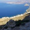 Looking out across kalymnos from the top of Zeus.