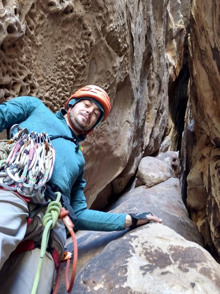 Photo from where the described first belay is. (Our second belay)