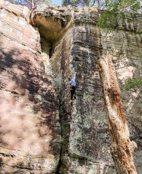 Very technical and requires lots of balance!! The coolest 12a at Jackson by far!!!!