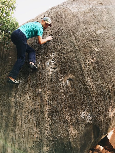 Dancing a little on some slab