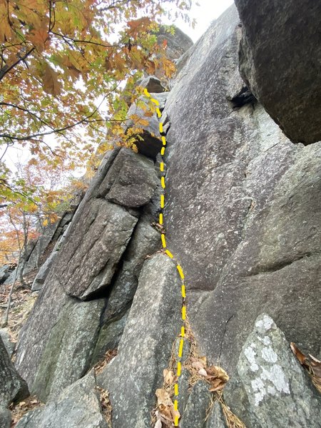 The first crack you come to when entering the "Self Potential" area