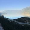 Beautiful view of the Howe Sound from the top of P1.