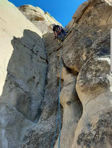 at the top
