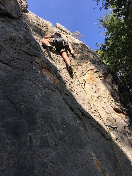 Cyril on the sharp end to start the day.