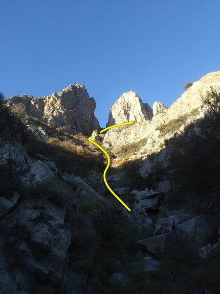Approach canyon