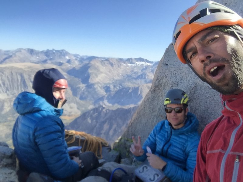 Jeff, Matt and I on the summit of Emerson on a Cold October day!