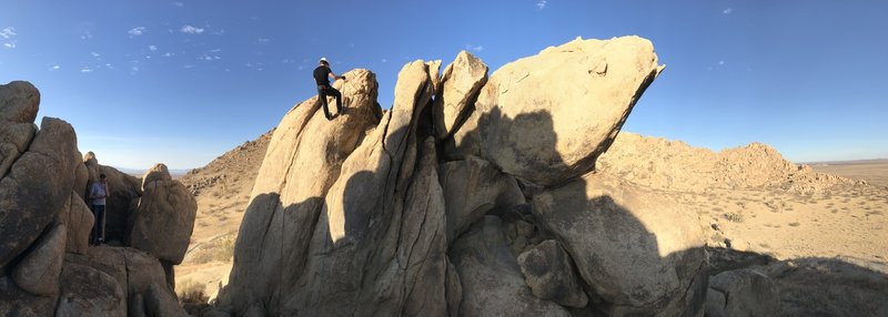 This is a panoramic showing what the formation looks like from the front.