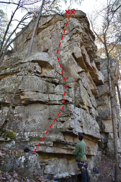 Chunky bolted arete