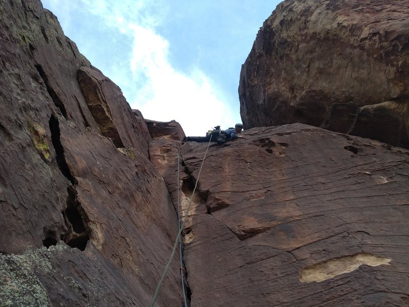 Nervously sussing out the face right of the corner. Luckily it's all pleasant surprises.