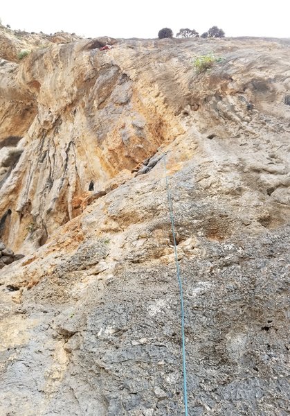 Chris warming up on The End of Mythos.
