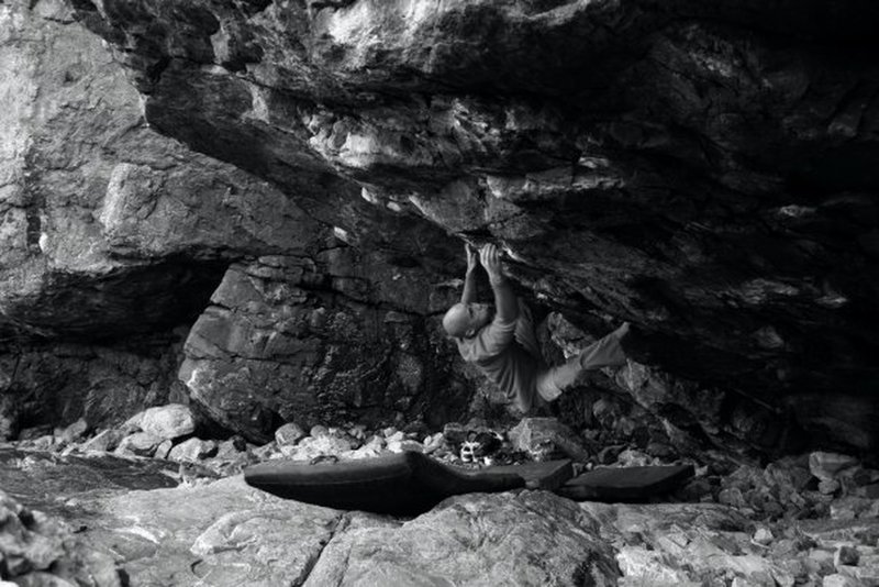 Vincent Lawrance on the Center Line, Great Head Acadia National Park