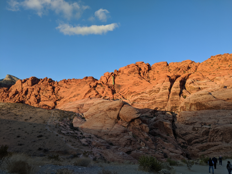 View of Panty Prow from the parking area.