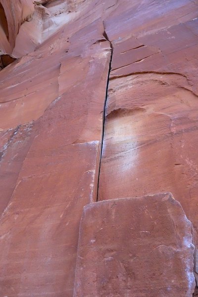 Looking up from the base.