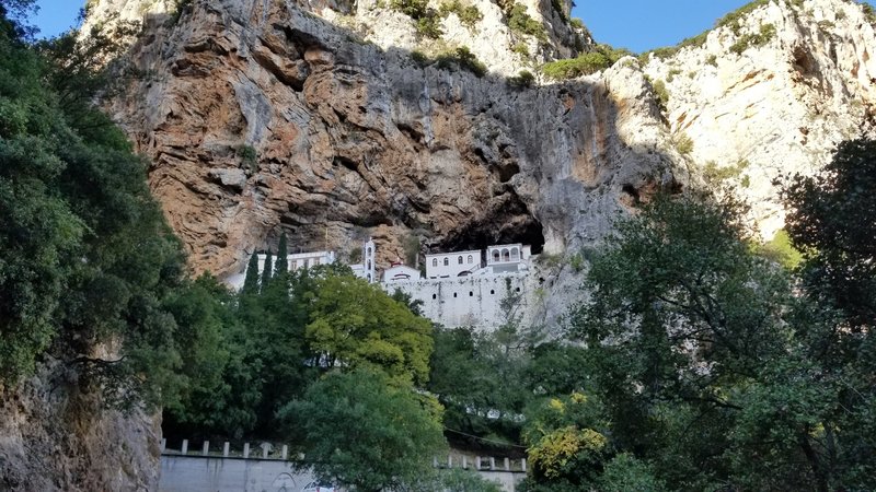 The best parking lot in Leonidio must be up here at the Saint Nicholas Monastery.