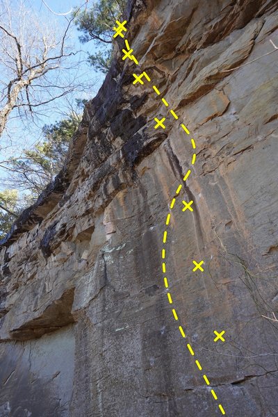6 bolts to traditional anchor.
