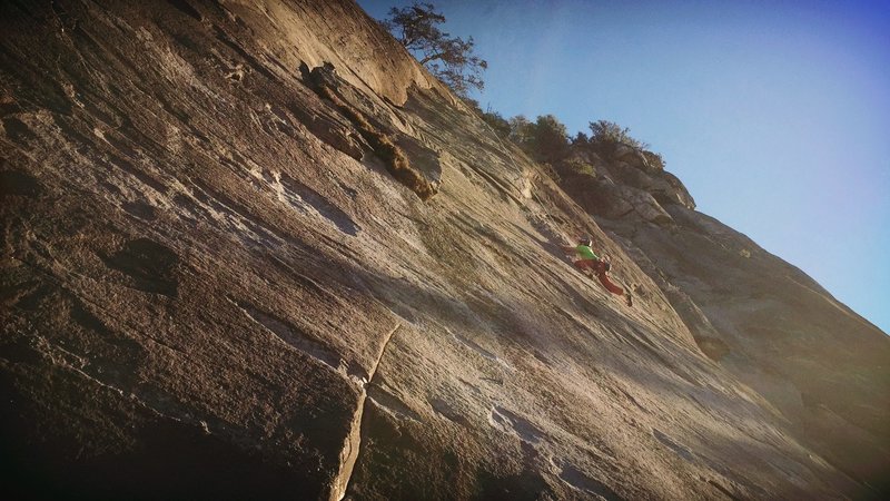 Nearing the 1st crux