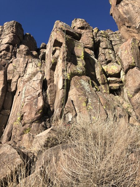 A good view of this short climb.