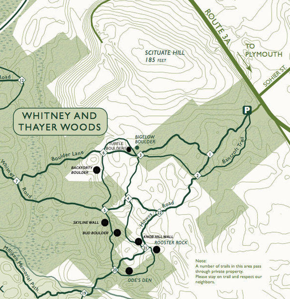 The map from the main page of Whitney Thayer with Turtle Boulders added in.