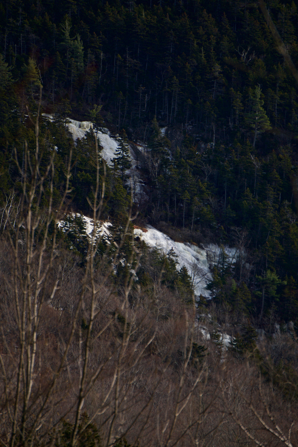 View of P2 and P3 from Sawyer River Road