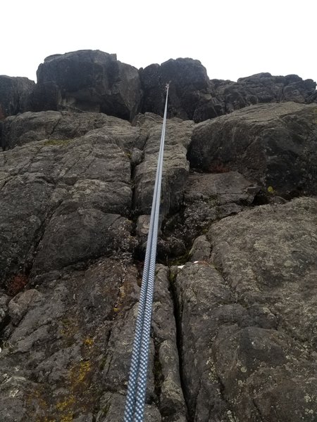 Top of the route.