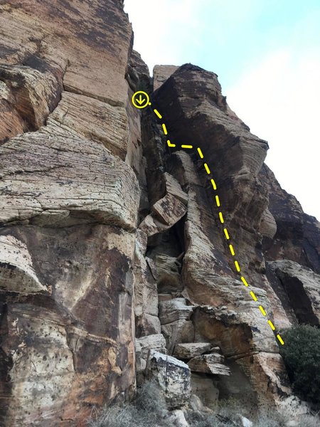 Looking over at the broken-column alcove and Ms. Guided
