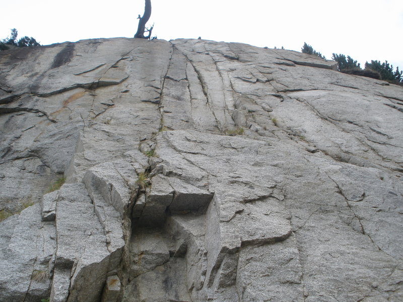 Photo 1 - Looking up at the white slab