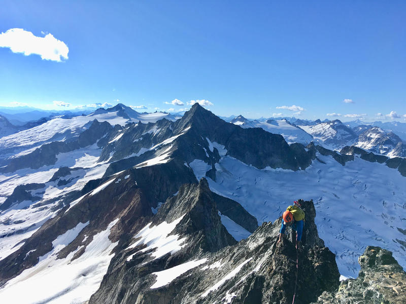 following the first knife edge pitch