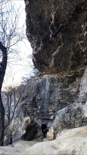 Ryan Howes of Maine thinks this climb is one the best in Texas
