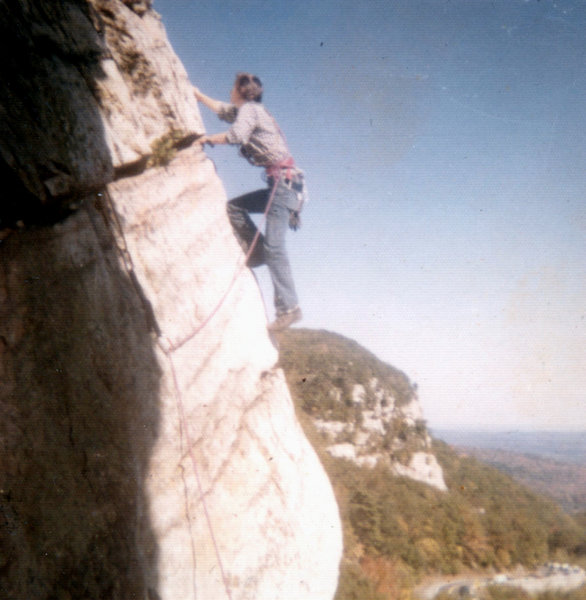 1973, blue guidebook in back pocket