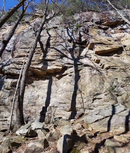 Rock Climbing in So What Area, Foster Falls
