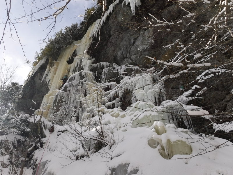 Unknown route to the left of 'Three Bears' on the right side of Bear, 2018 Photo: Andrew Dudik