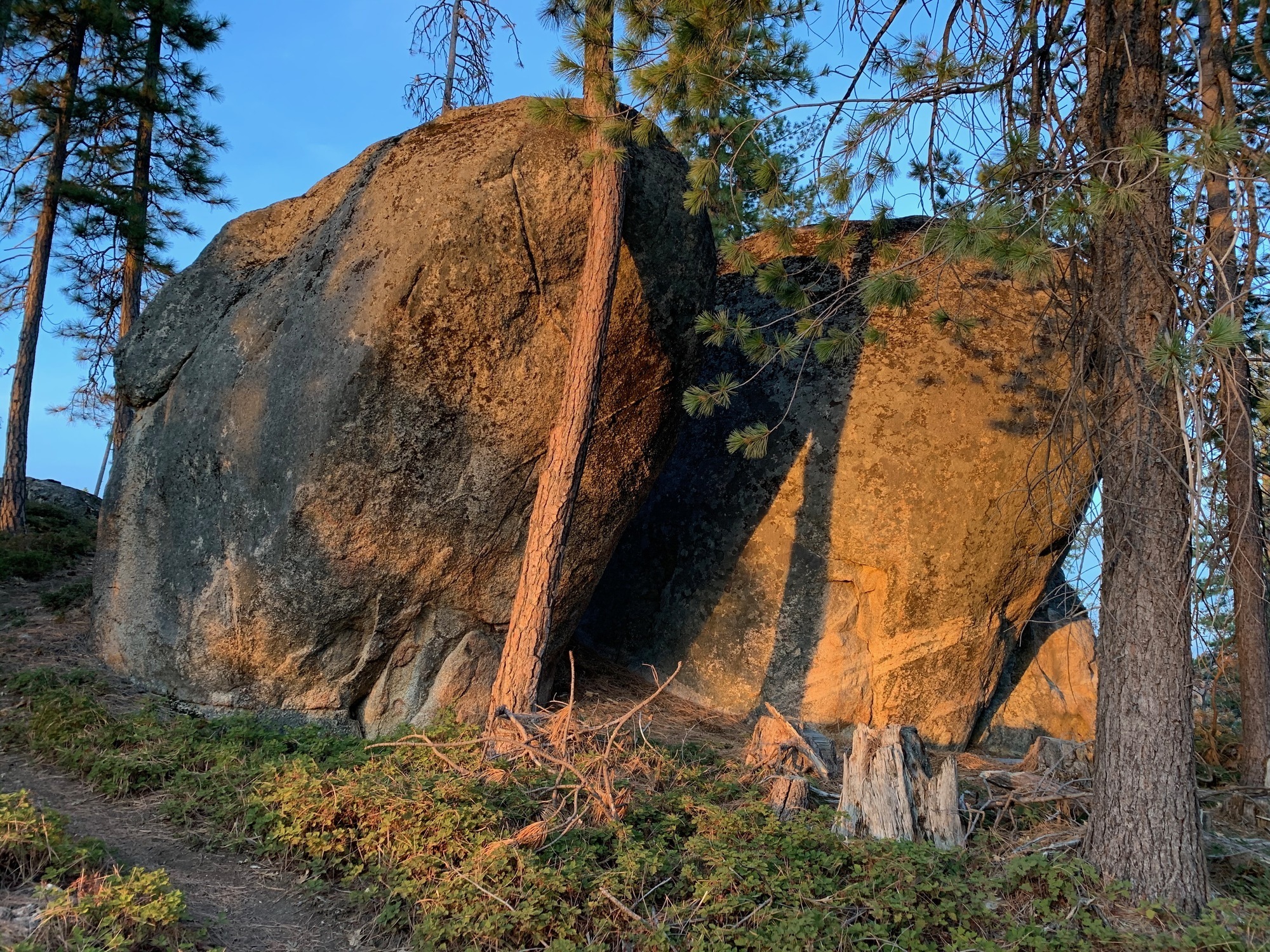 Double Boulders, Beached Whale Boulders, Lyons Reservoir Mountain Bike