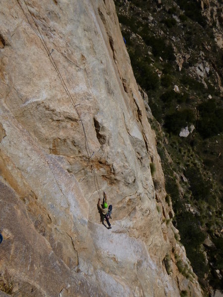 Rock Climbing In Left Wall San Diego County