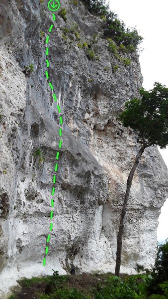 The north wall of the cirque.