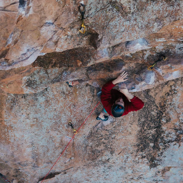 Rock Climb Aerial Anticipation, Wichita Mountains Wildlife Refuge