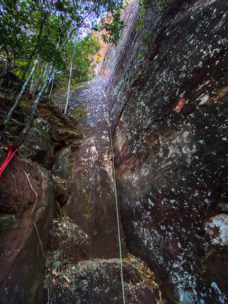 Awesome climb with a very slippery belay.