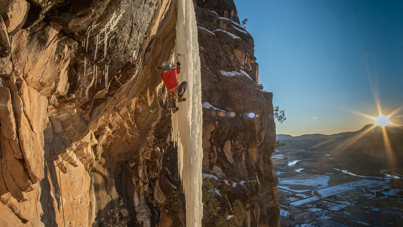 Justin Willis working a winter project on East Animas 2020.
<br>
<br>
Grumpyhighlander Photography.