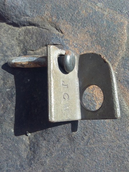 One of the original bolts from Crown Jewels (5.9), Joshua Tree NP