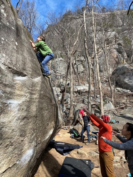 9yo Bic C heading up Black Slab Right