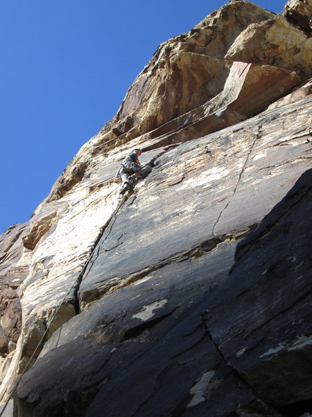 Topping out on the 5.8 handcrack