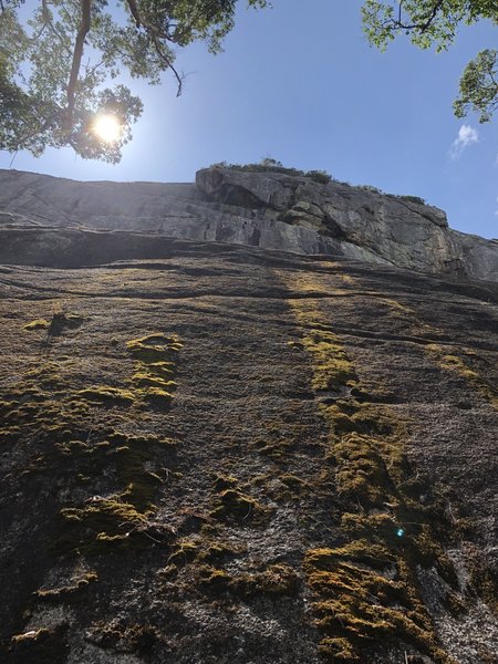 View up from the lower slabs