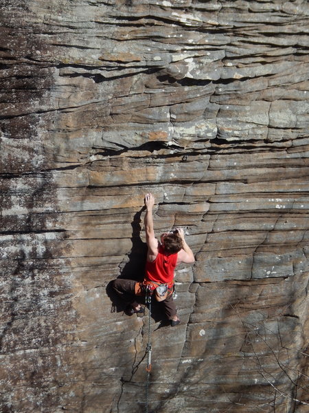 Aaron showing great form with the wrong beta.