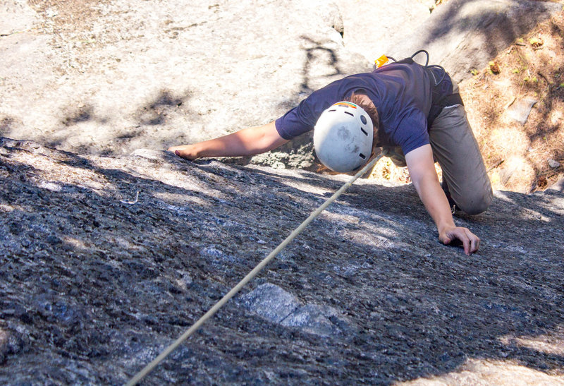Gabe on the route