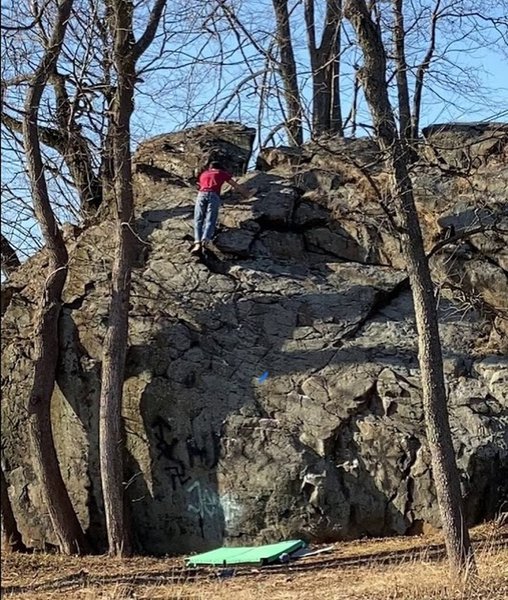 Climbing in Prime Climb Boulder, CT Bouldering