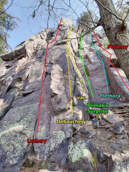 Lechery to Ptolemy. This is the middle section of the main wall at Horse.